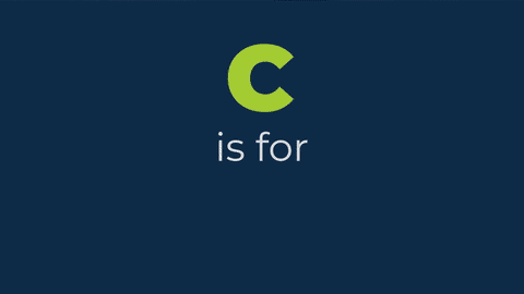 gif with text saying "C is for Crime"