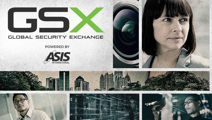 A graphic of the GSX 2023 concept art and logo, with a gritty texture and spy theme.